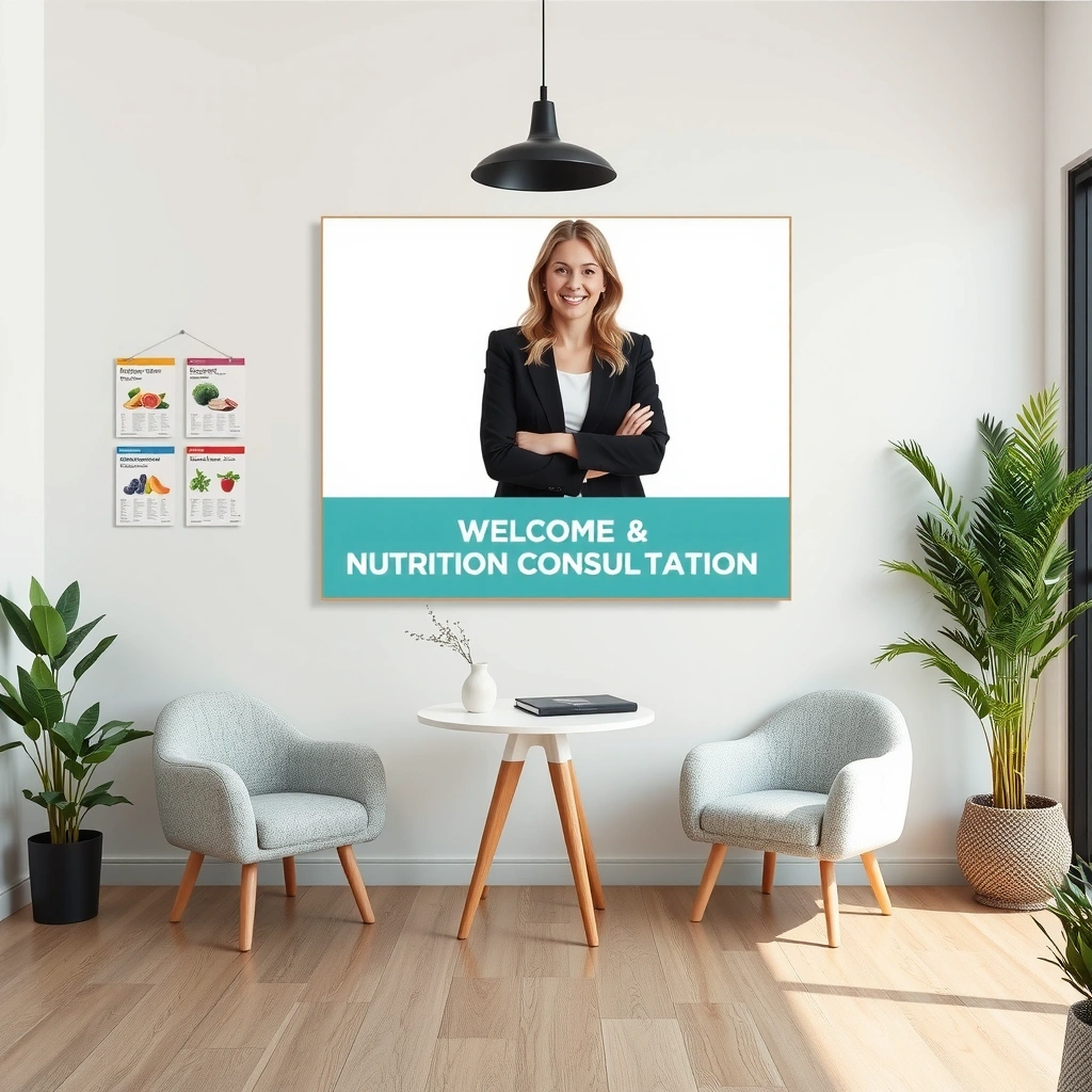 Cabinet de consultation nutritionnelle moderne et accueillant